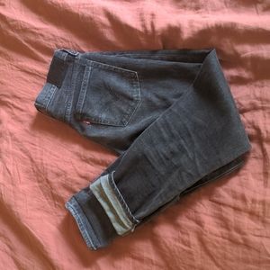 Faded black Levi's